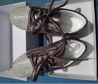 Women's Golden Silver Bling Sneakers - Image 5