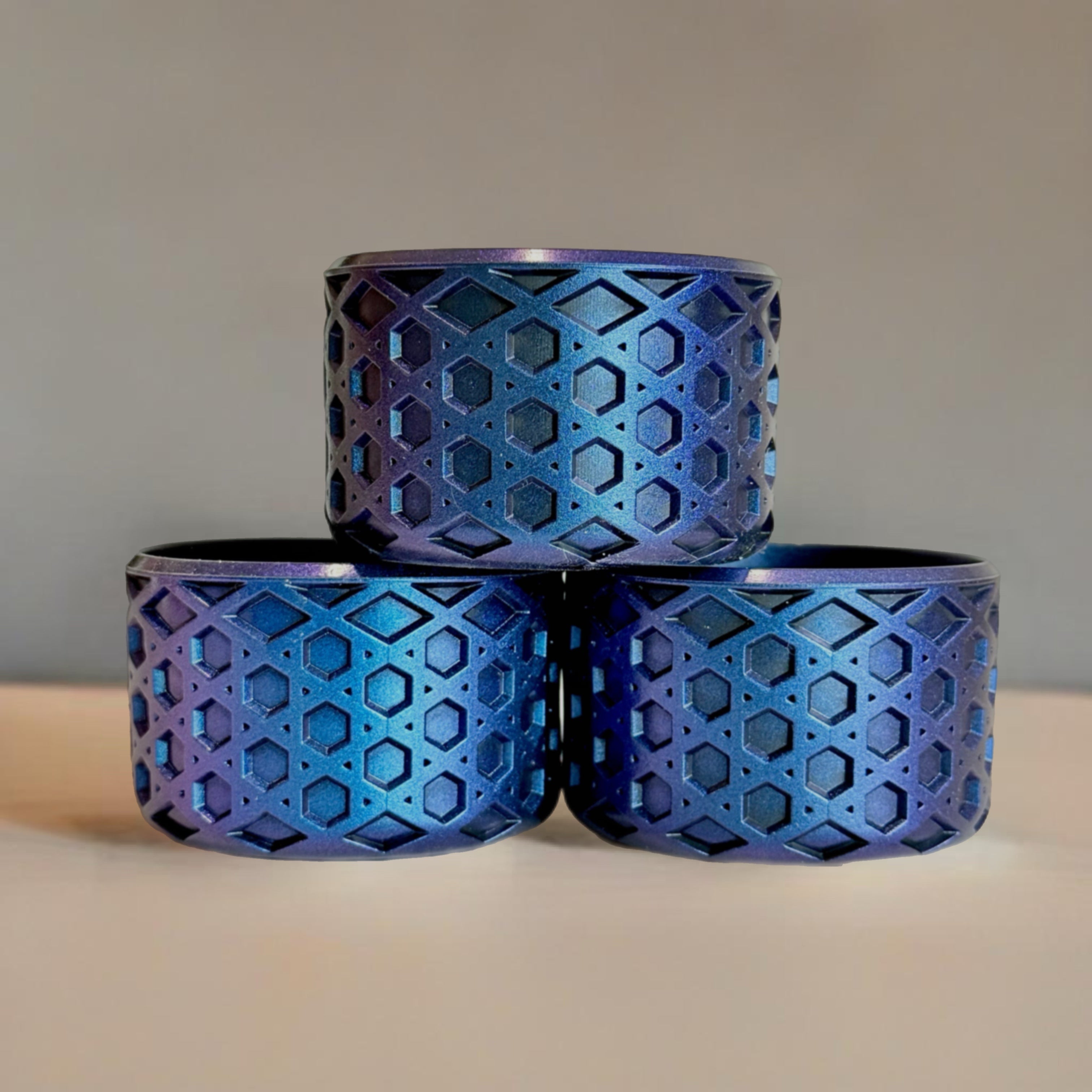 Blue Metallic Waffle Boot
