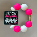 Everything happens for a reason, but WTF? Handle Bracelet - Tumbler Handle Charm