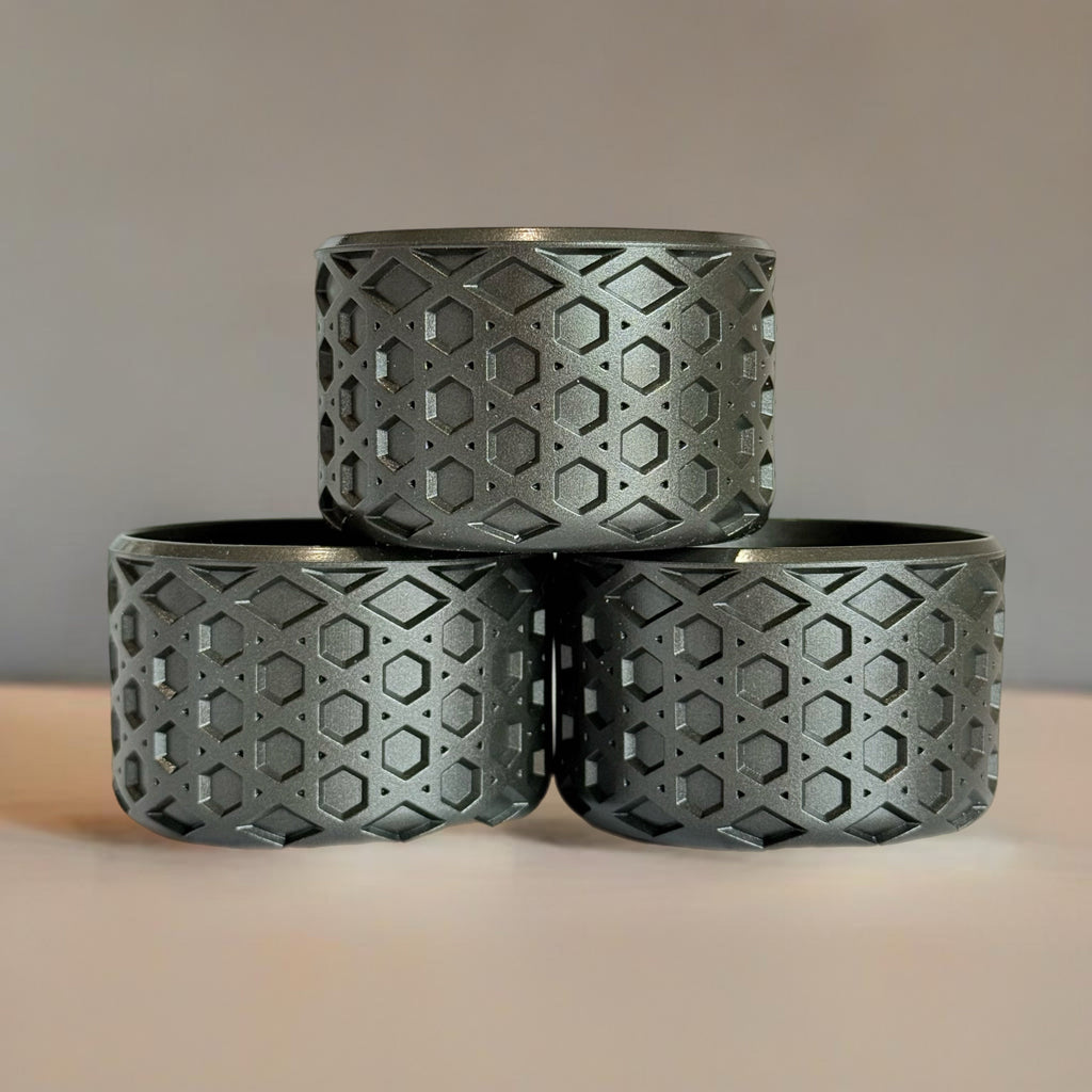 Onyx Shimmer Metallic Waffle Boot