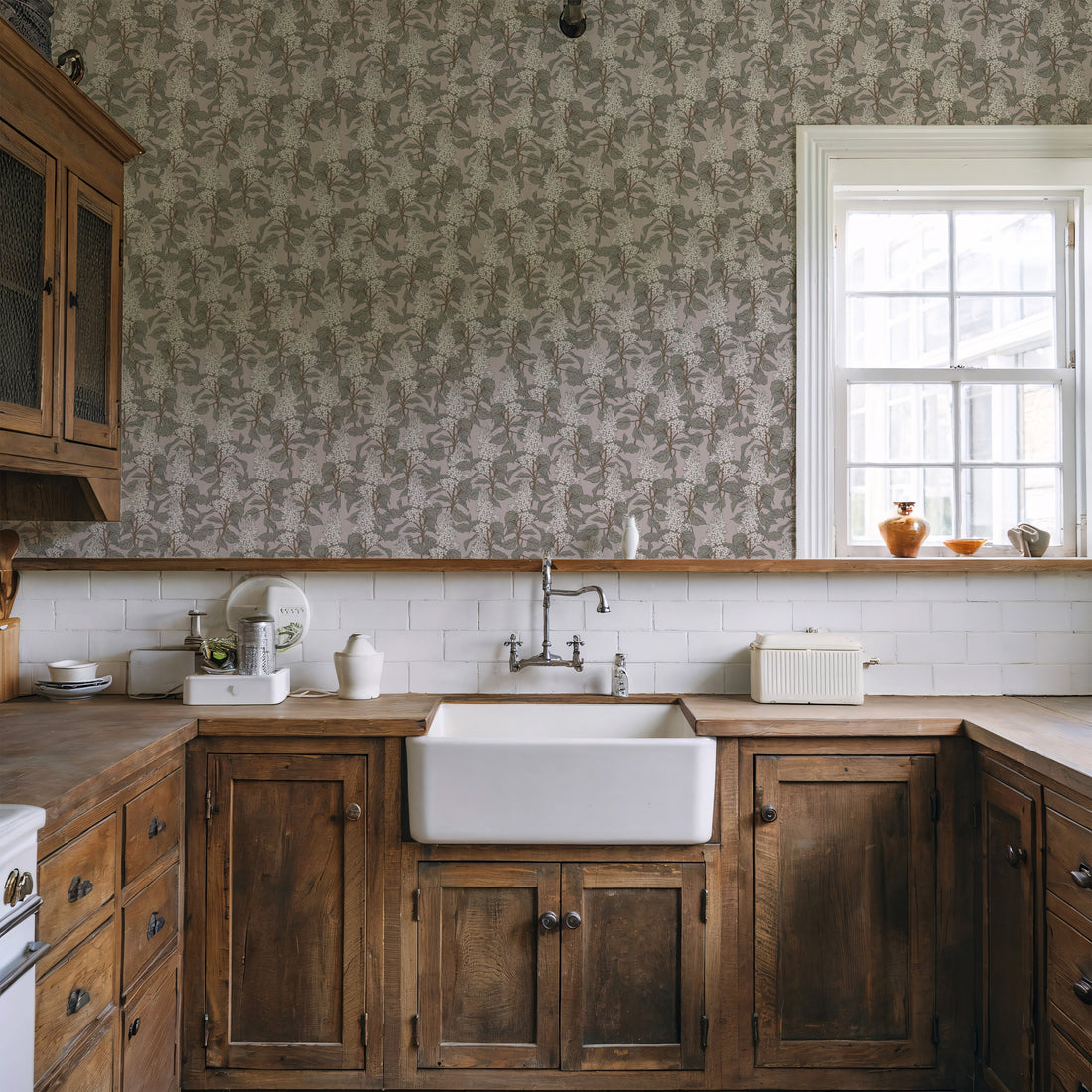 Lilac Floral Peel and Stick Removable Wallpaper for Modern Home