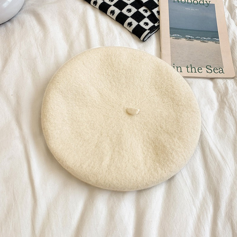 Vibrant Wool Blend Beret Retro Harajuku Style Painter Hat - Image 7