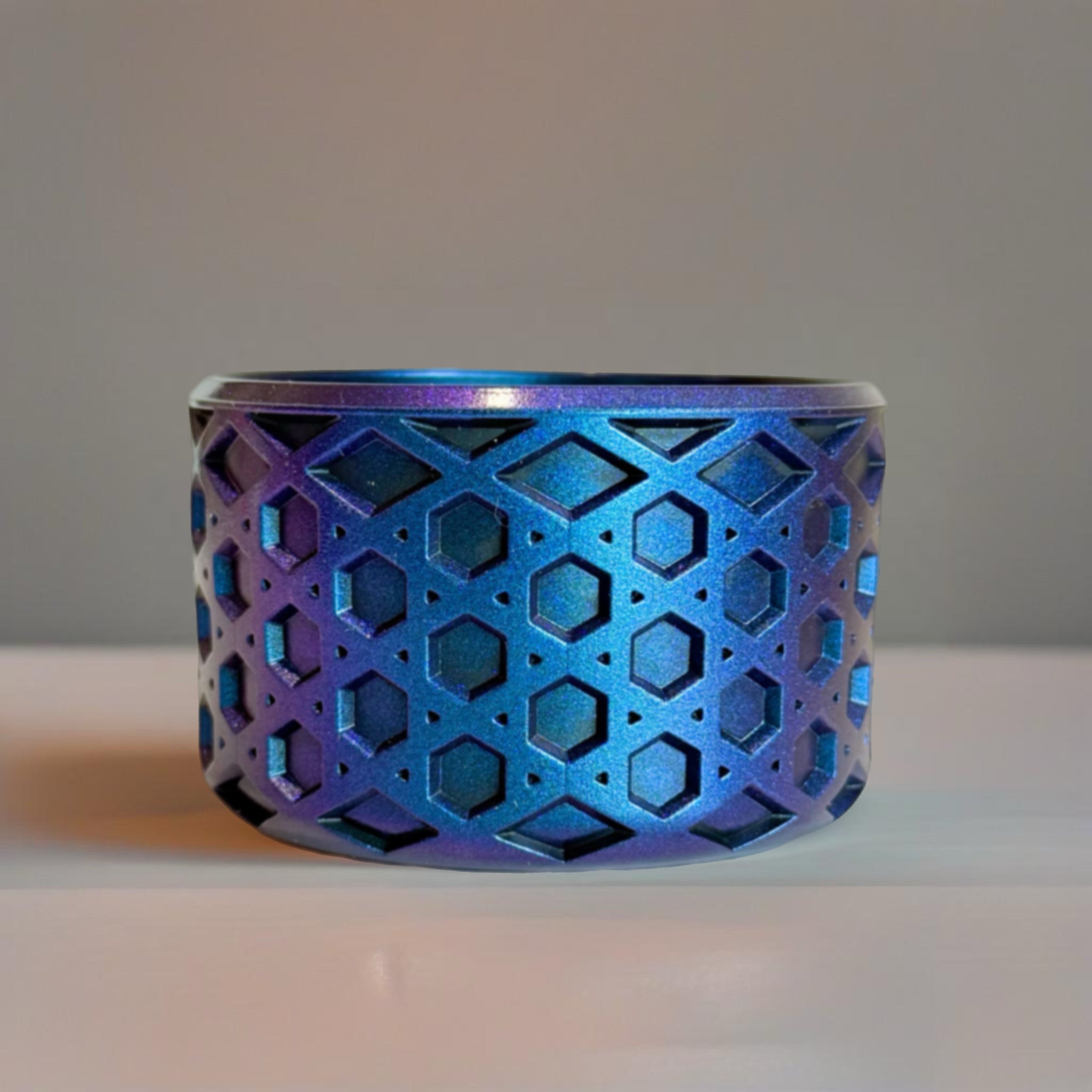 Blue Metallic Waffle Boot