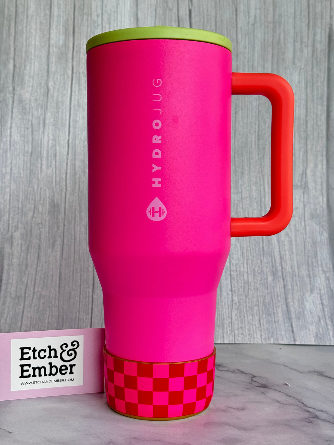 Red & Pink Checkers  Boot