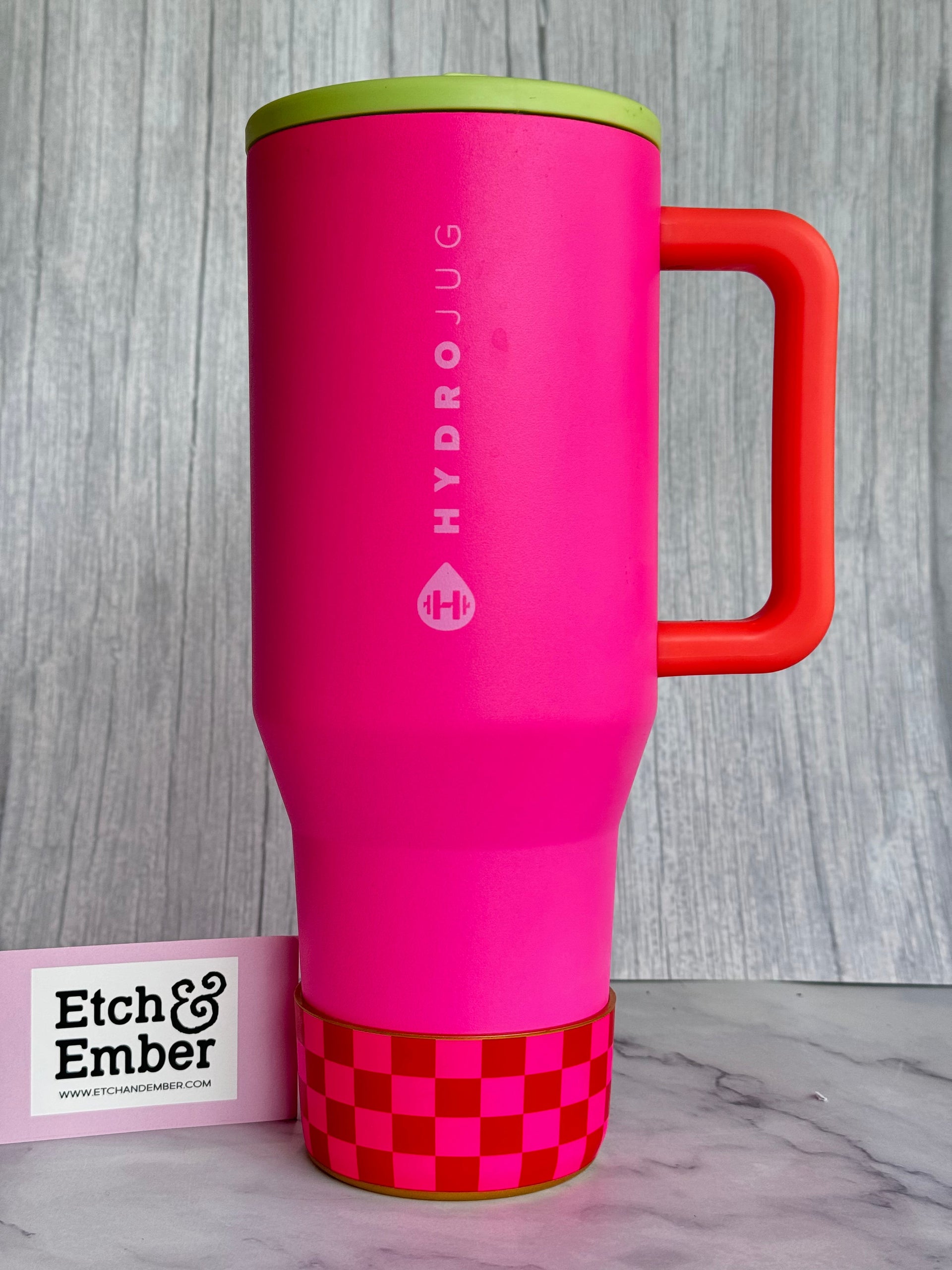 Red & Pink Checkers  Boot