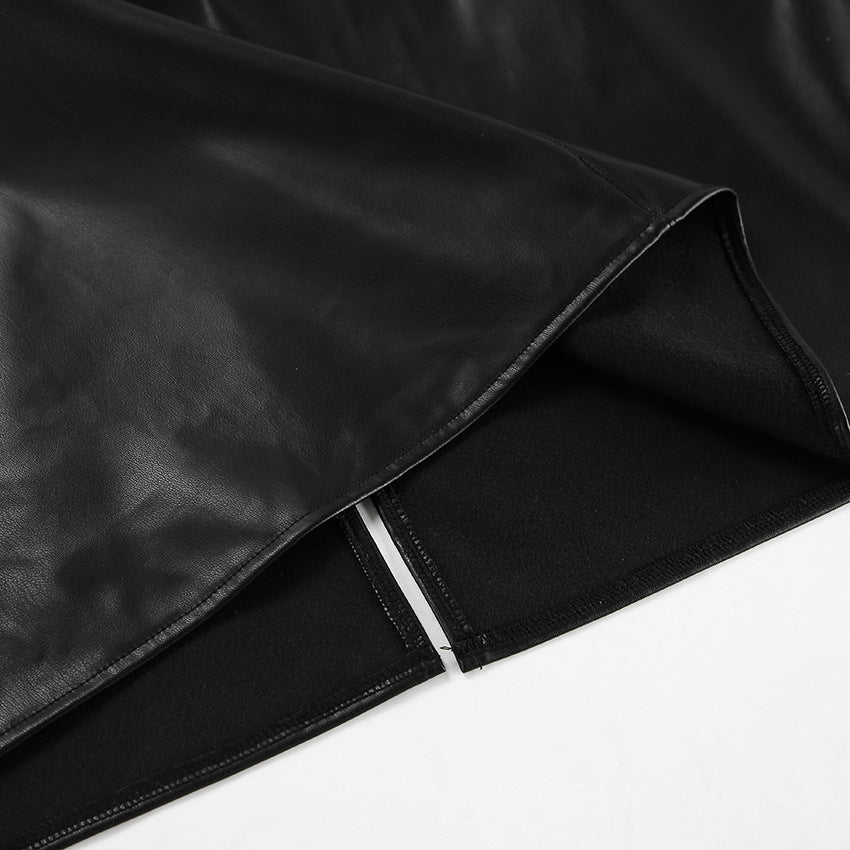 Women's High-Waisted Straight Leg Midi Skirt in Classic Black - Image 6