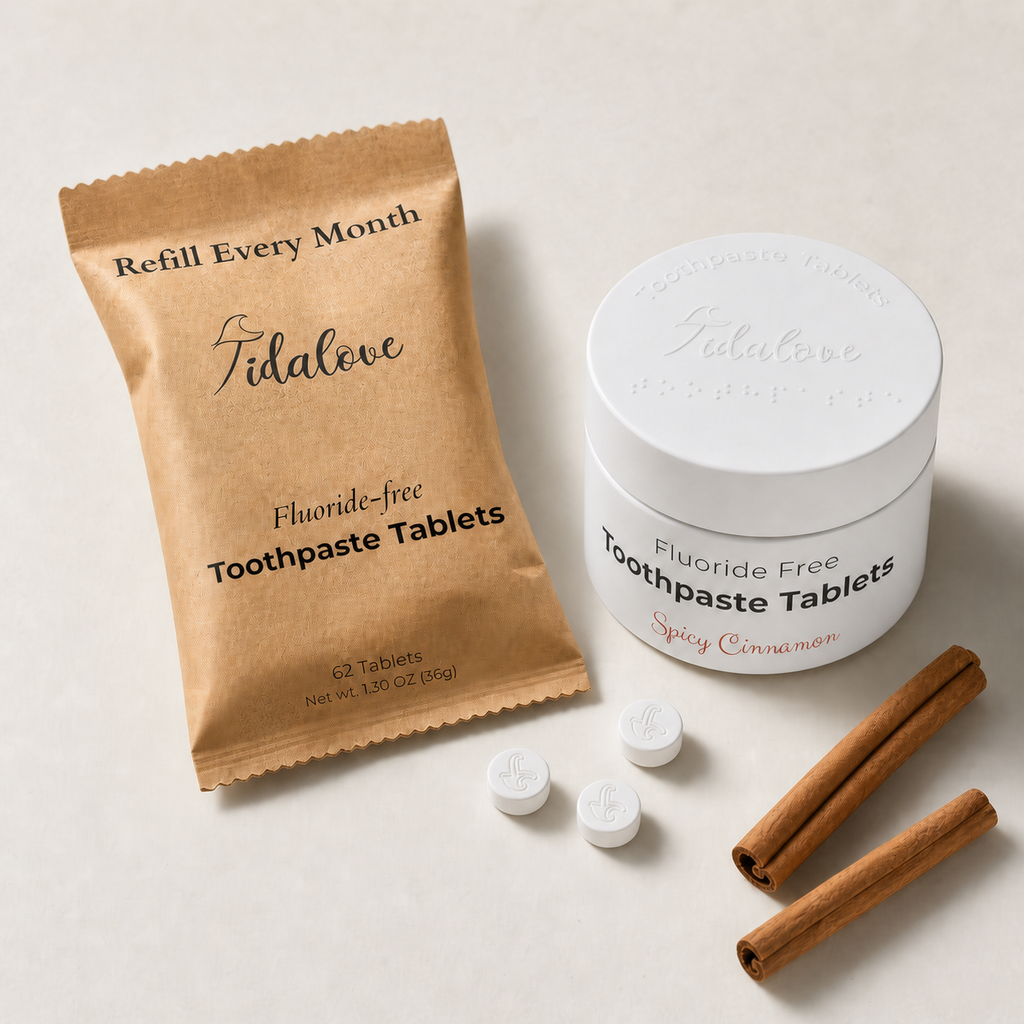 Fluoride-Free Cinnamon Toothpaste Tablets — 1 Month