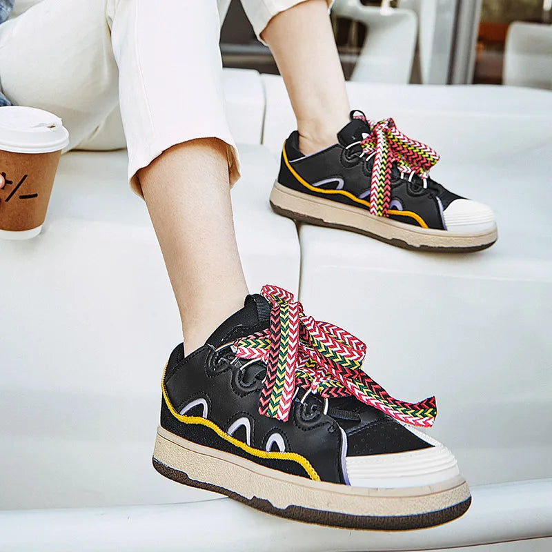 Women's Leopard Print & Zebra Platform Fashion Sneakers - Image 4