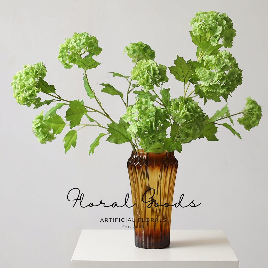 Five Bloom Green Hydrangea Branch – 34.3"