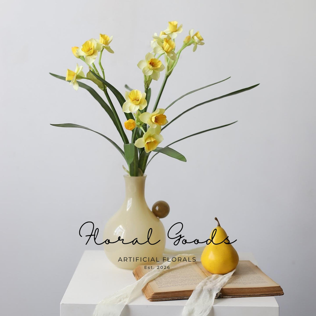 Buttercream Daffodil Spray – 17.3"