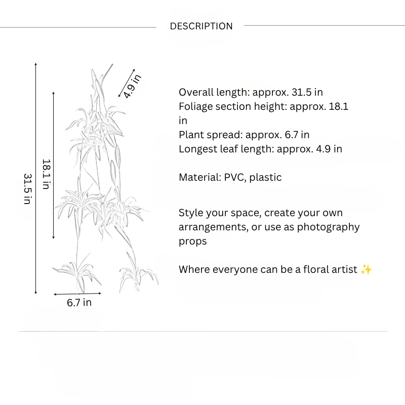 Hanging Spider Plant Spray – 31.5"