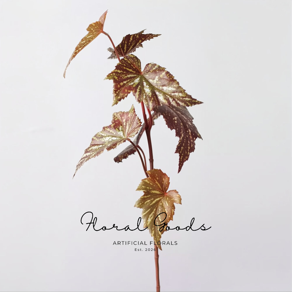 Painterly Begonia Leaf Stem – 29.1"