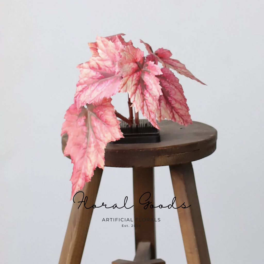 Painterly Begonia Leaf Stem – 29.1"