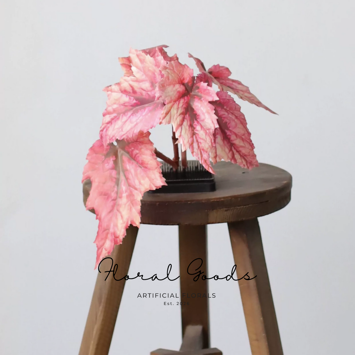Painterly Begonia Leaf Stem – 29.1"