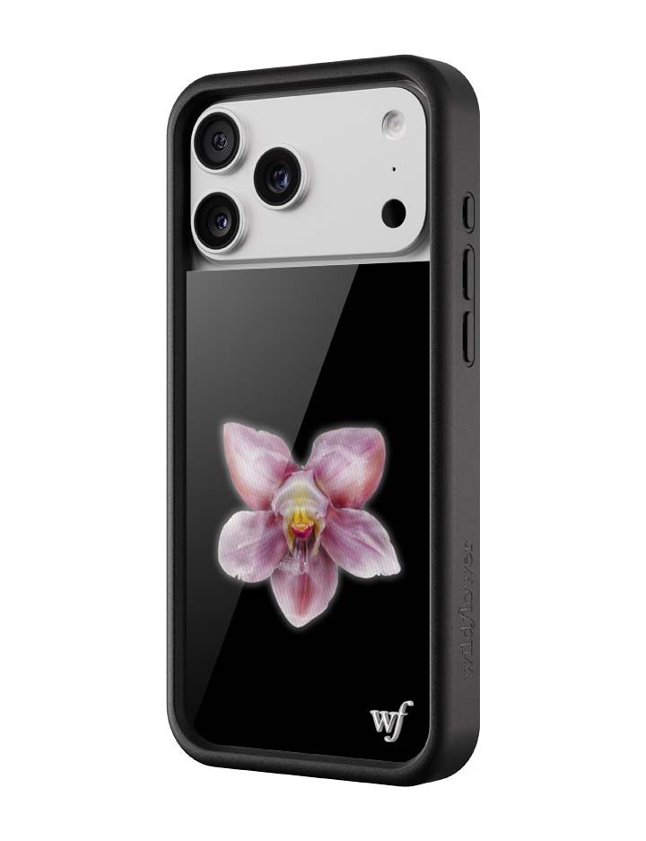 Orchid | Black iPhone Case