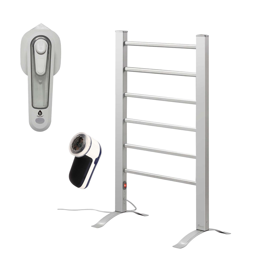🧺 Pursonic Ultimate Laundry & Fabric Care Bundle – Mini Iron, Fabric Shaver & Electric Towel Warmer