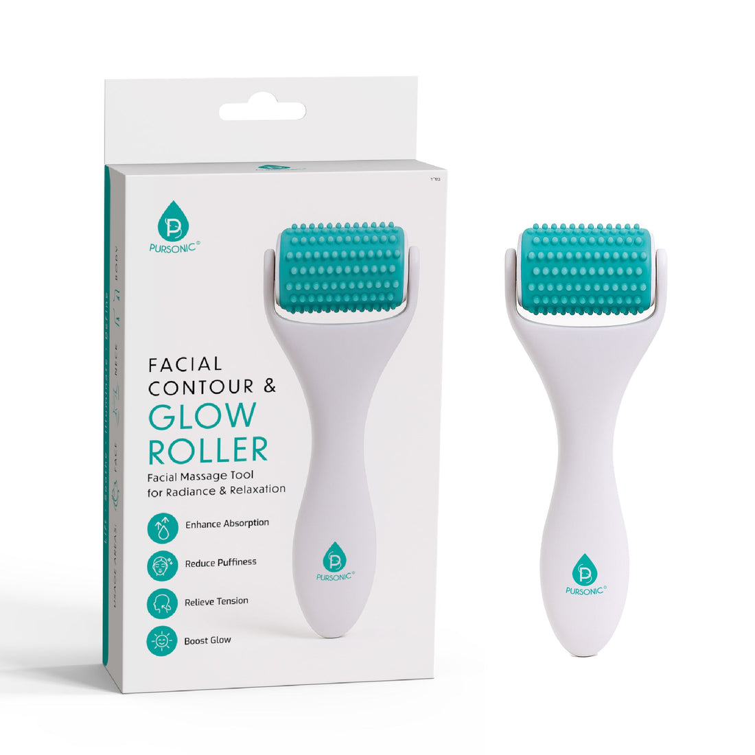 Pursonic Facial Contour & Glow Roller – Revitalize, Refresh & Radiate
