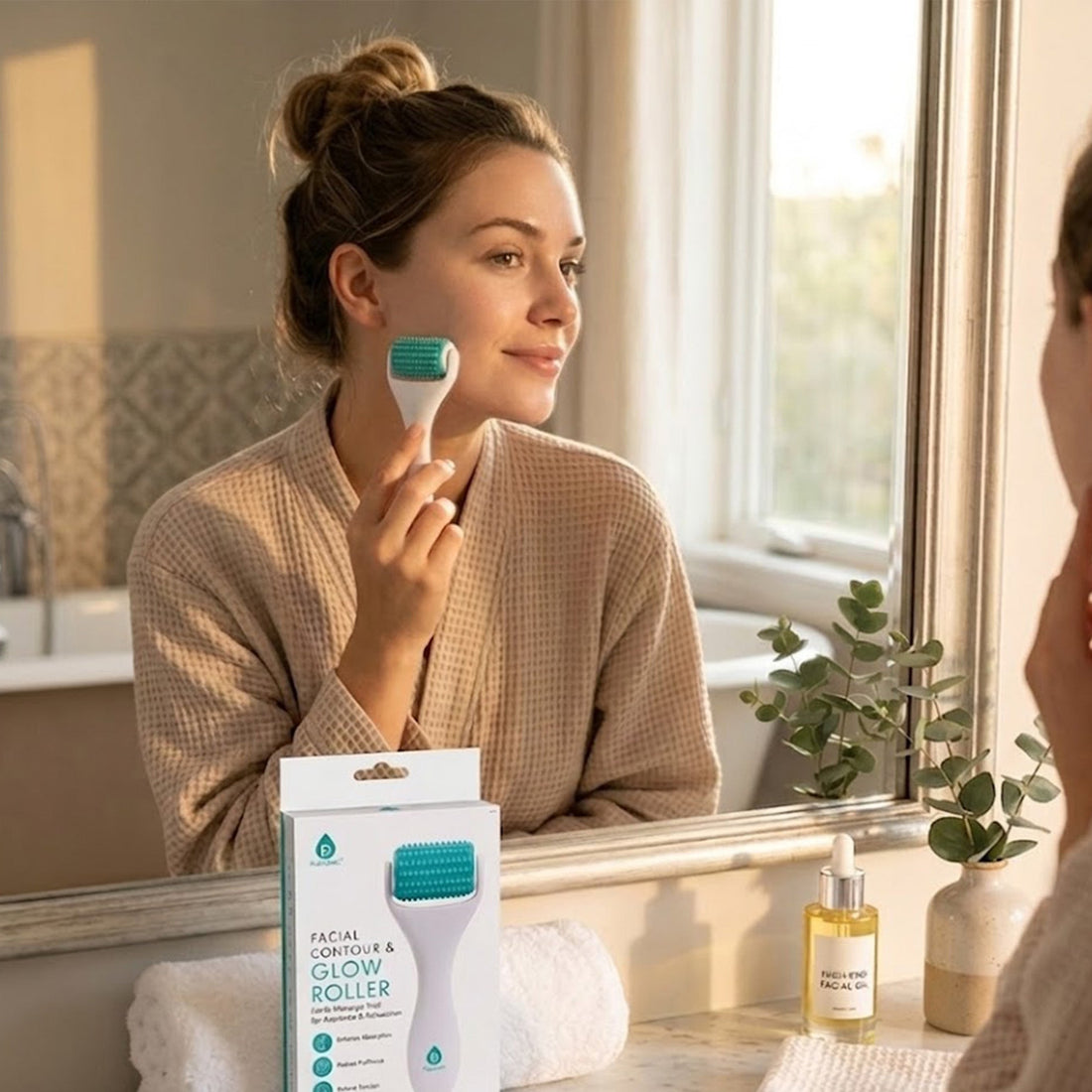 Pursonic Facial Contour & Glow Roller – Revitalize, Refresh & Radiate