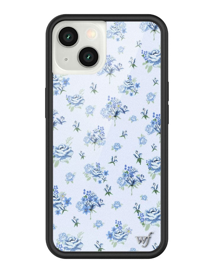 Forget Me Not Floral iPhone Case with Blue Dainty Bouquet Print