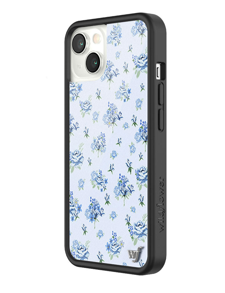 Forget Me Not Floral iPhone Case with Blue Dainty Bouquet Print