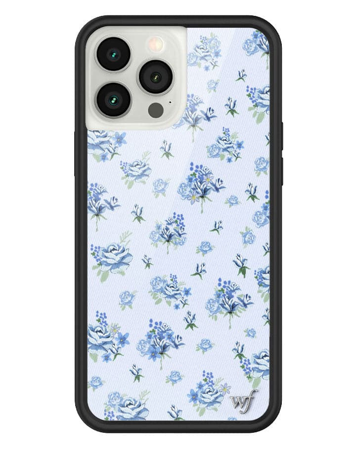 Forget Me Not Floral iPhone Case with Blue Dainty Bouquet Print