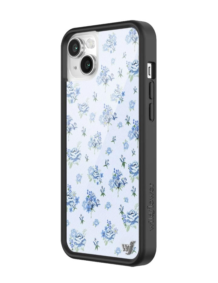 Forget Me Not Floral iPhone Case with Blue Dainty Bouquet Print