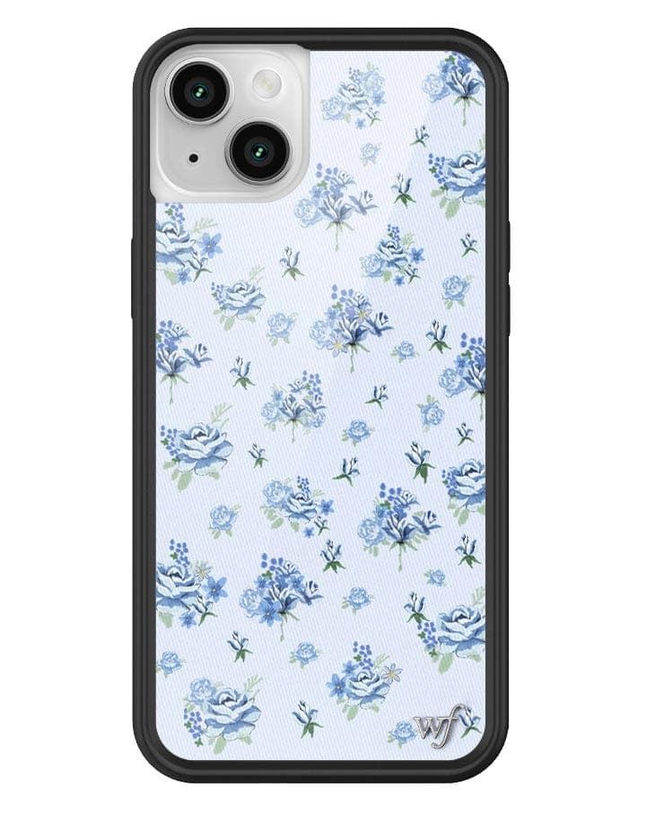 Forget Me Not Floral iPhone Case with Blue Dainty Bouquet Print