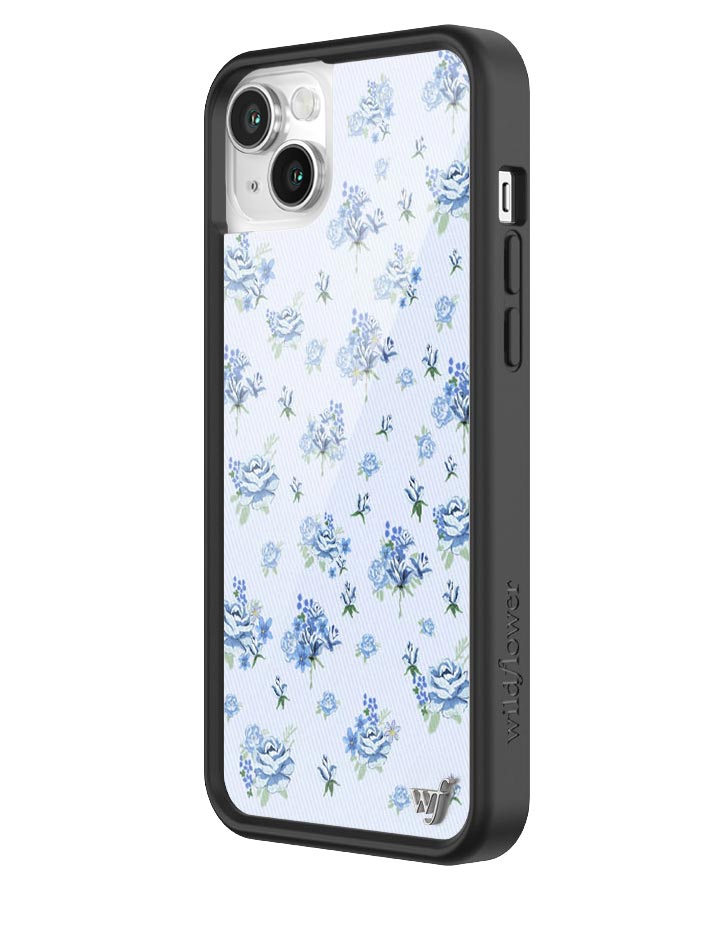 Forget Me Not Floral iPhone Case with Blue Dainty Bouquet Print