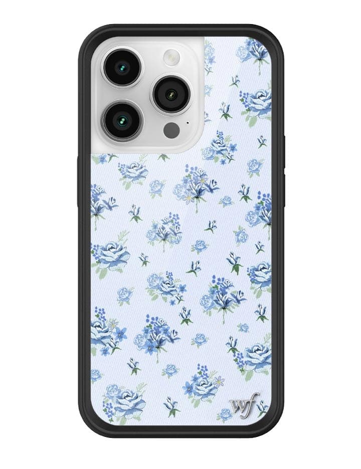 Forget Me Not Floral iPhone Case with Blue Dainty Bouquet Print