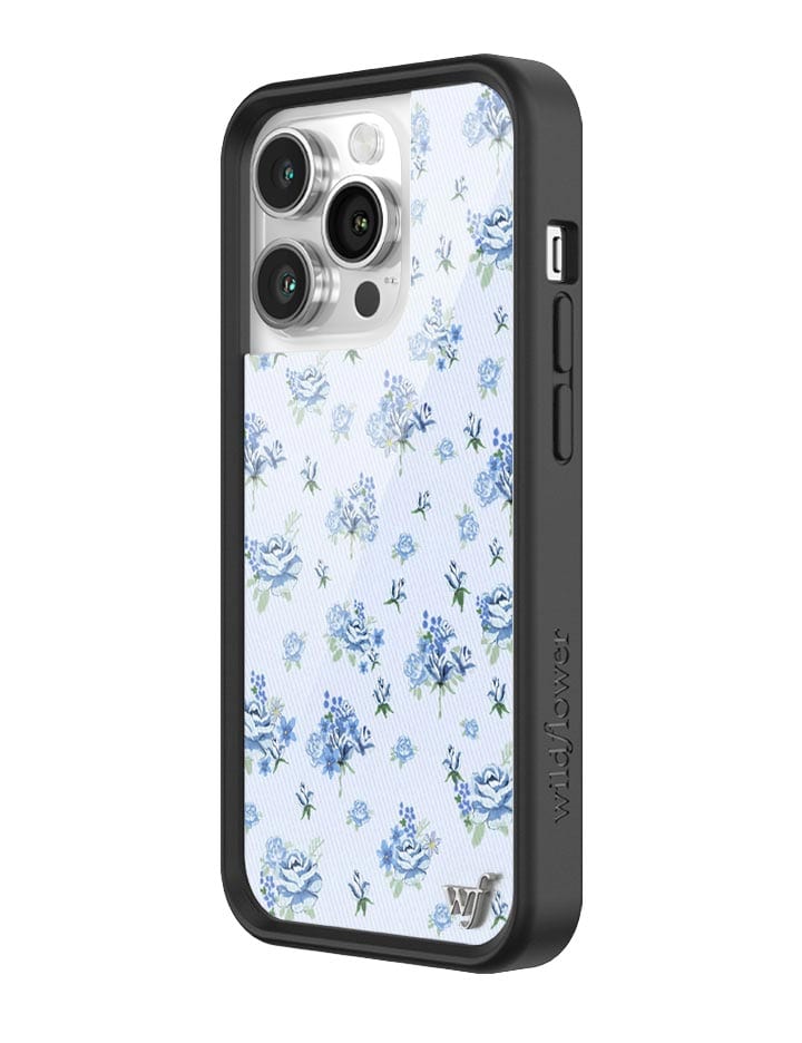 Forget Me Not Floral iPhone Case with Blue Dainty Bouquet Print