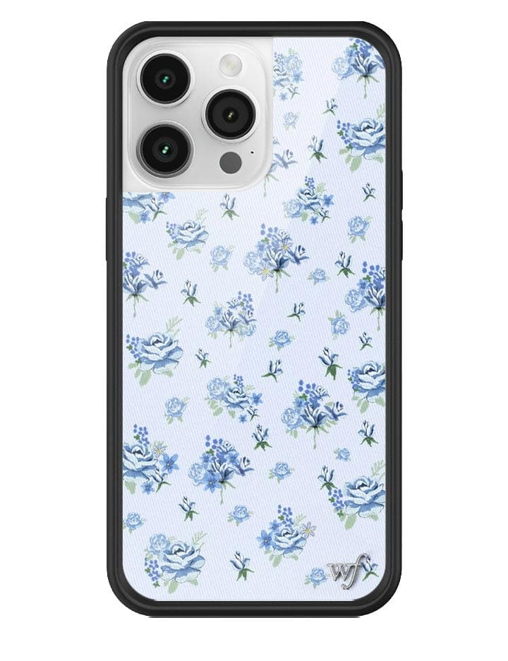 Forget Me Not Floral iPhone Case with Blue Dainty Bouquet Print