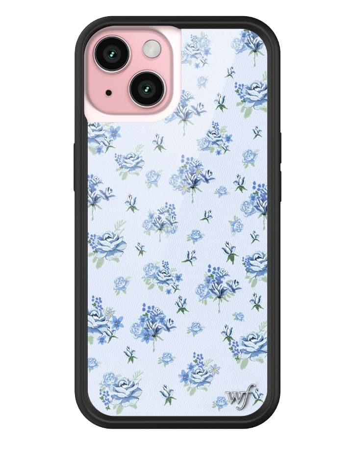 Forget Me Not Floral iPhone Case with Blue Dainty Bouquet Print