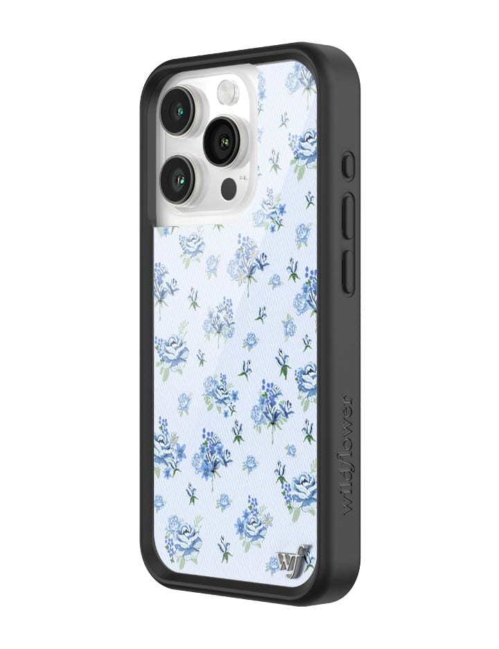 Forget Me Not Floral iPhone Case with Blue Dainty Bouquet Print