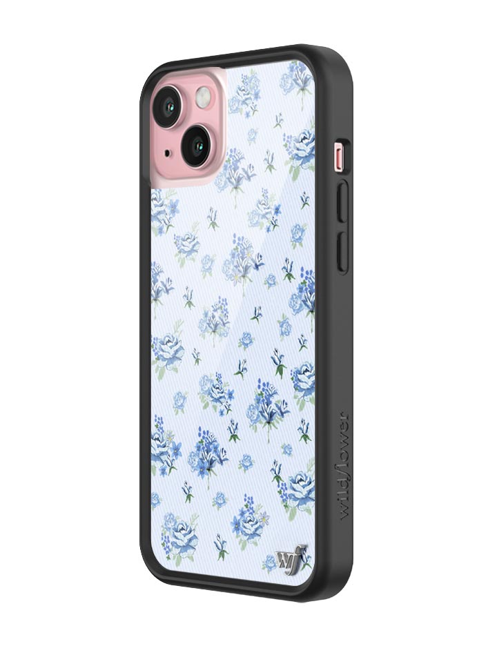 Forget Me Not Floral iPhone Case with Blue Dainty Bouquet Print