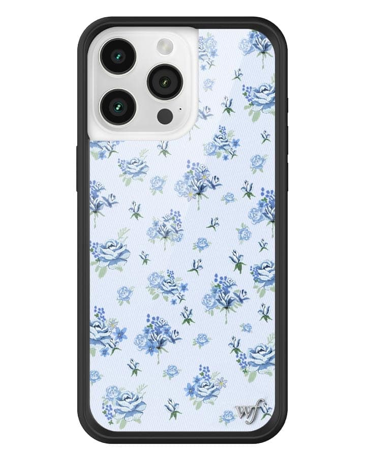 Forget Me Not Floral iPhone Case with Blue Dainty Bouquet Print