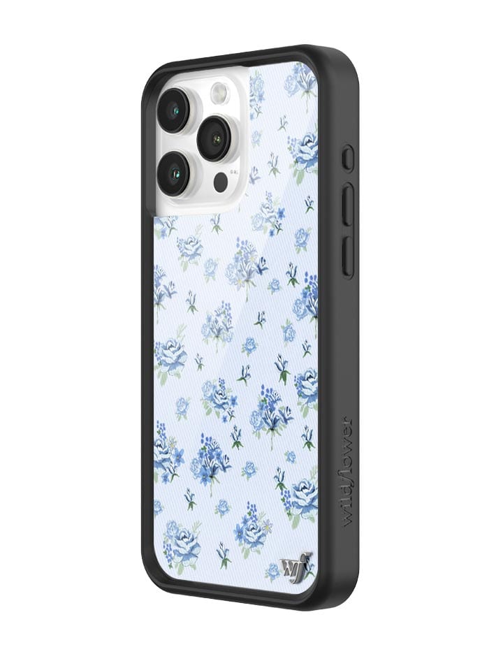 Forget Me Not Floral iPhone Case with Blue Dainty Bouquet Print
