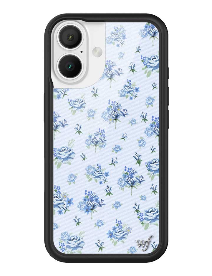 Forget Me Not Floral iPhone Case with Blue Dainty Bouquet Print