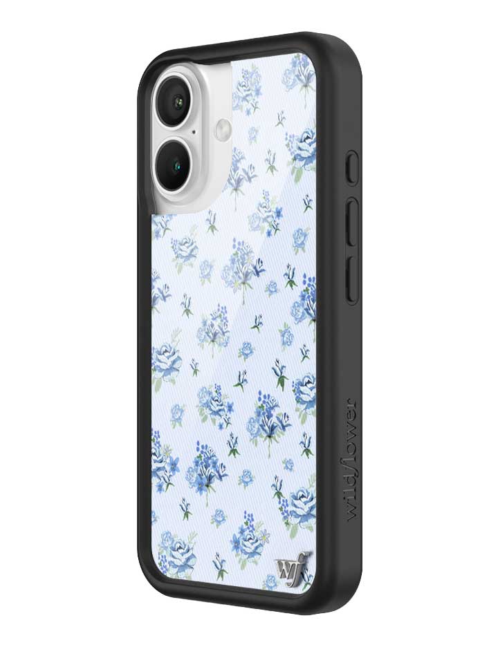 Forget Me Not Floral iPhone Case with Blue Dainty Bouquet Print