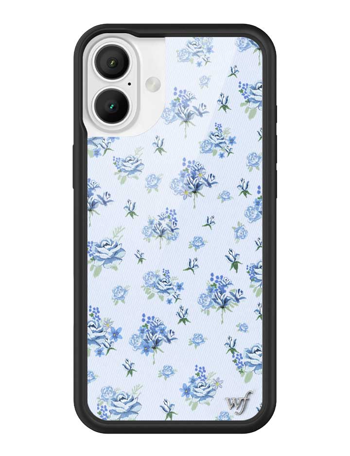 Forget Me Not Floral iPhone Case with Blue Dainty Bouquet Print