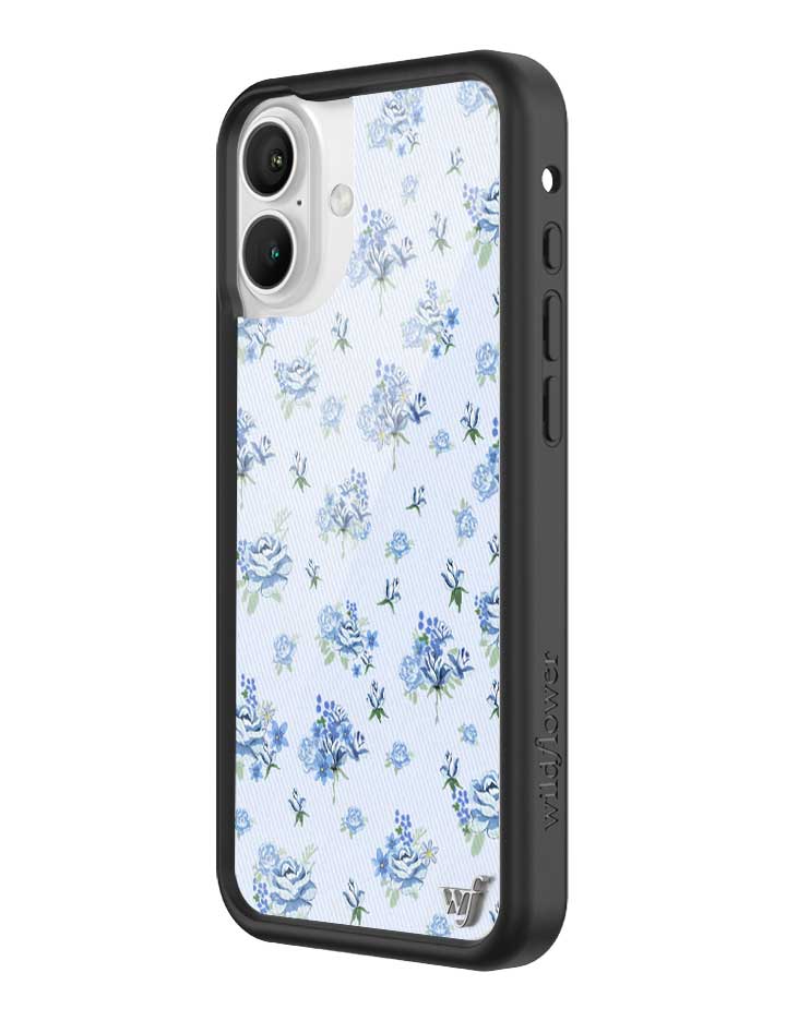 Forget Me Not Floral iPhone Case with Blue Dainty Bouquet Print