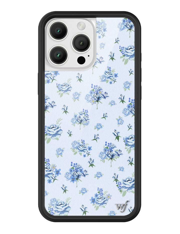 Forget Me Not Floral iPhone Case with Blue Dainty Bouquet Print