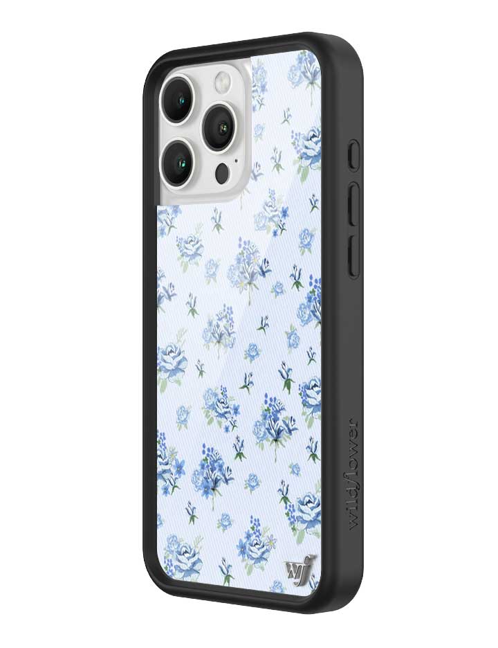 Forget Me Not Floral iPhone Case with Blue Dainty Bouquet Print