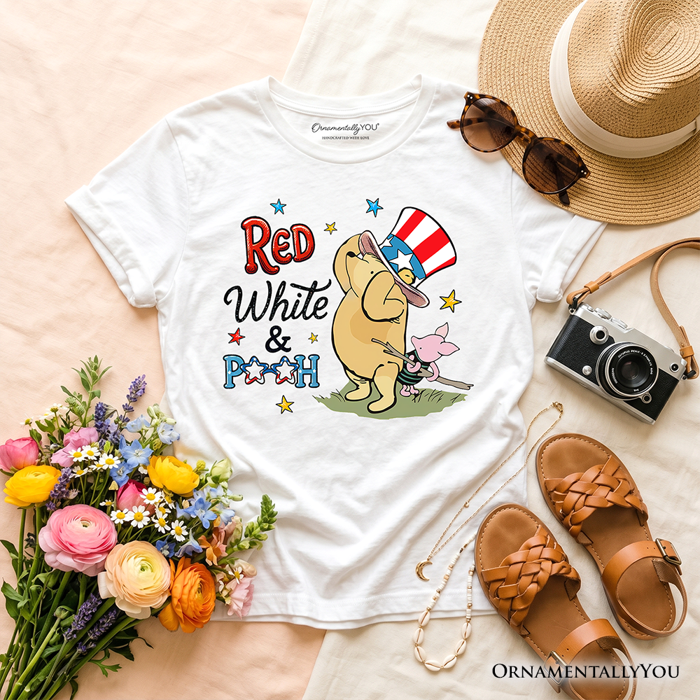 Winnie-the-Pooh Patriotic T-Shirt, Red White and Proud Kids Tee
