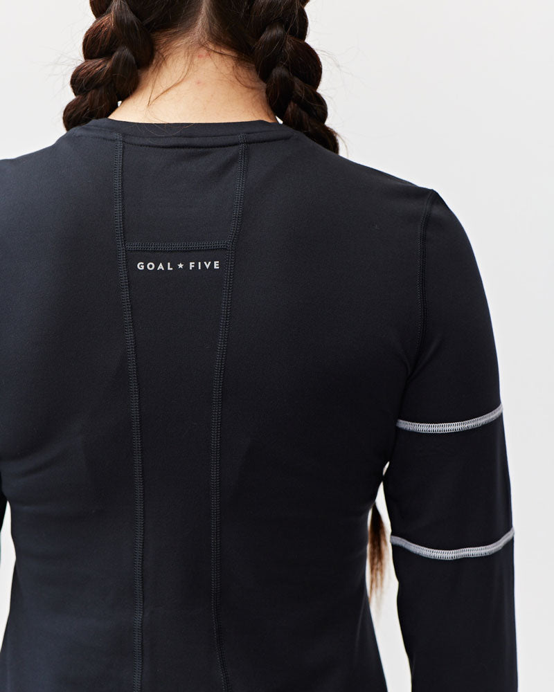 Women's Long Sleeve Performance Workout Top in White - Image 14