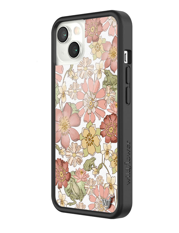 Lily Pad Floral iPhone Case with Pink and Yellow Flowers - Image 18