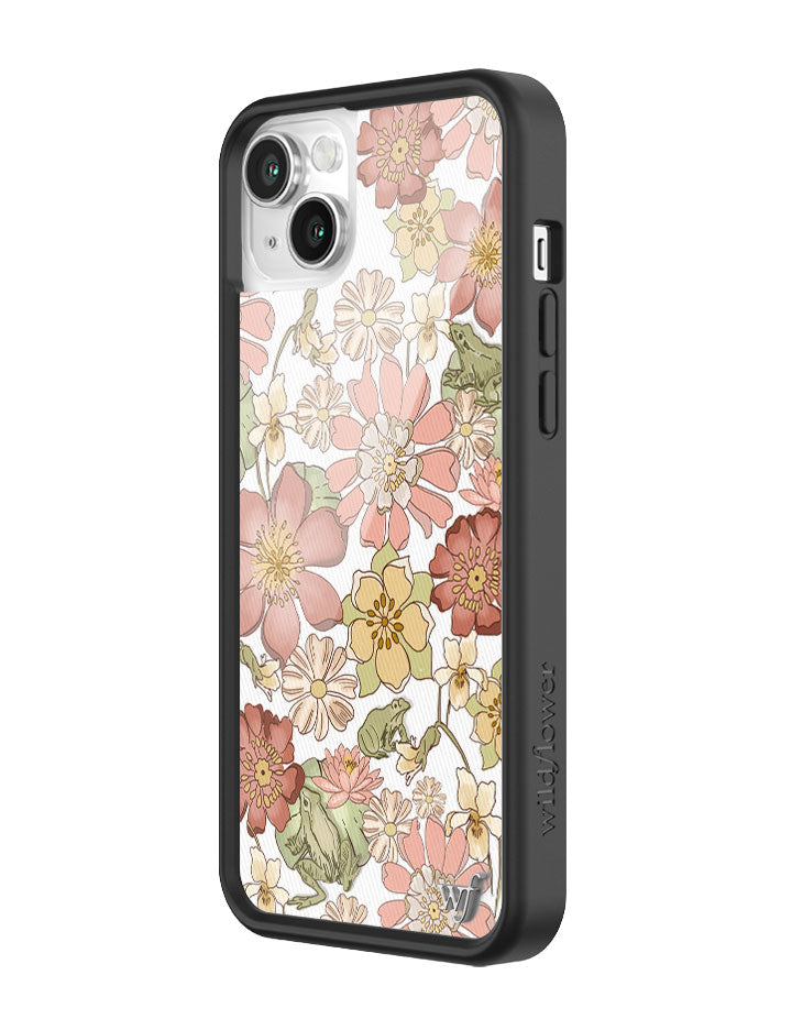 Lily Pad Floral iPhone Case with Pink and Yellow Flowers - Image 16