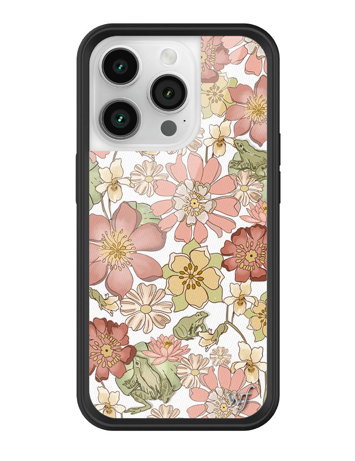 Lily Pad Floral iPhone Case with Pink and Yellow Flowers - Image 13