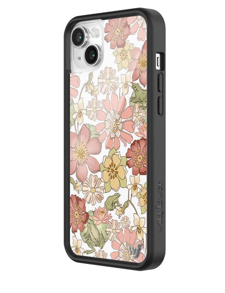 Lily Pad Floral iPhone Case with Pink and Yellow Flowers - Image 12
