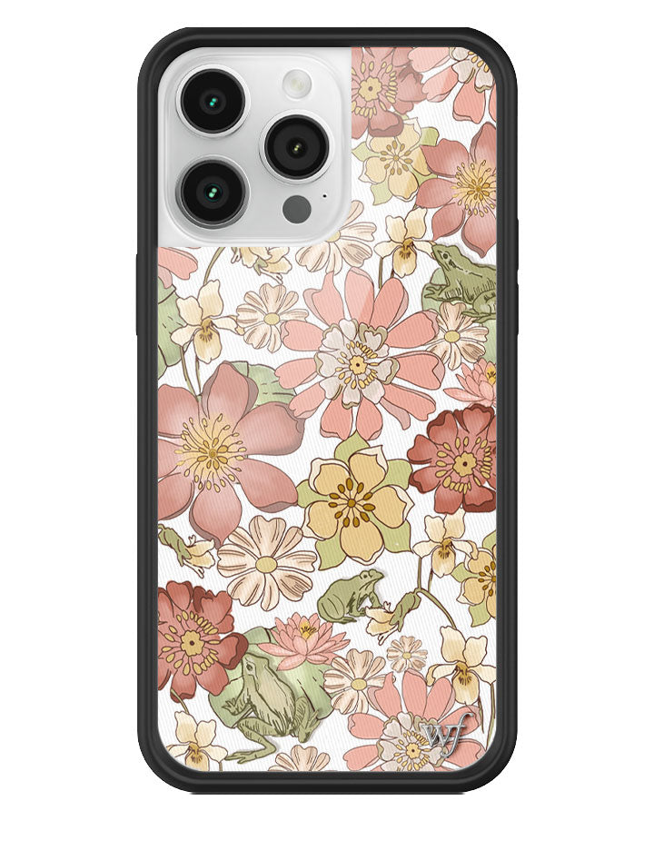 Lily Pad Floral iPhone Case with Pink and Yellow Flowers - Image 9