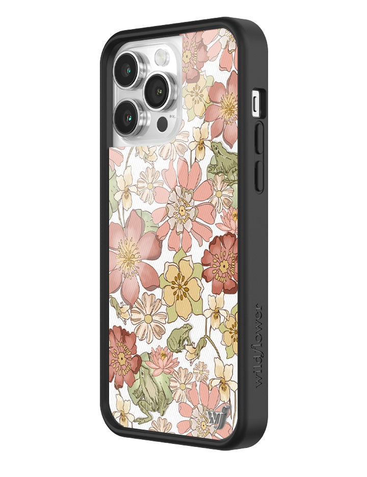 Lily Pad Floral iPhone Case with Pink and Yellow Flowers - Image 10